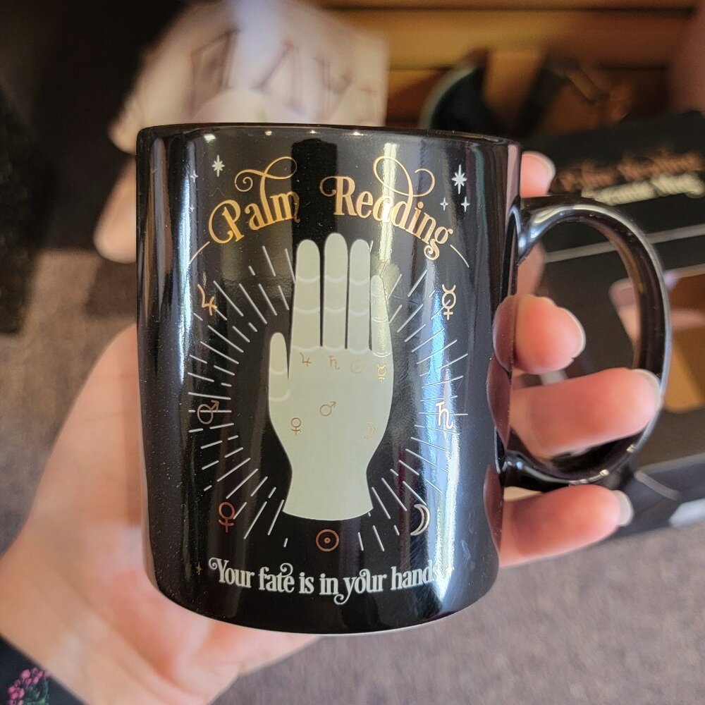 Palm Reading Diner Style Coffee Mug